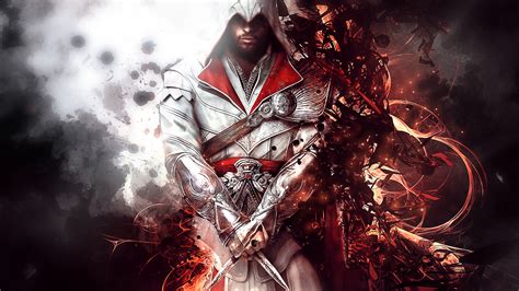 Wallpaper : Ezio Auditore da Firenze, video games, Assassin's Creed Brotherhood, Assassin's ...