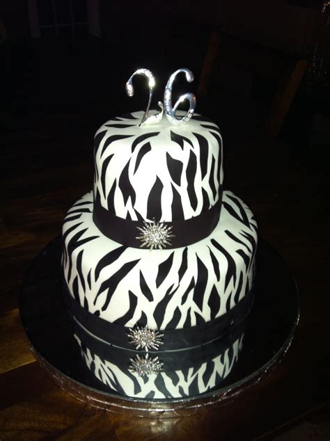 Zebra Print Cake - CakeCentral.com