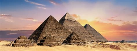 pyramids, ancient, giza, desert, 4K, egyptian, egypt HD Wallpaper