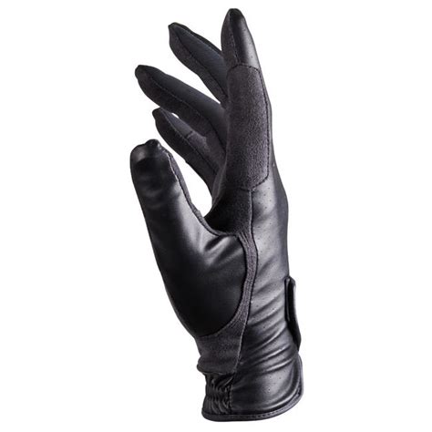 500 Horse Riding Gloves - Black