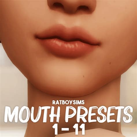 Sims 4 Maxis Match Lip Presets - Image to u