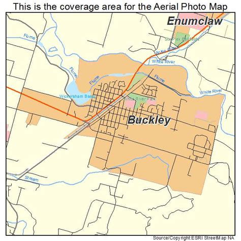 Aerial Photography Map of Buckley, WA Washington