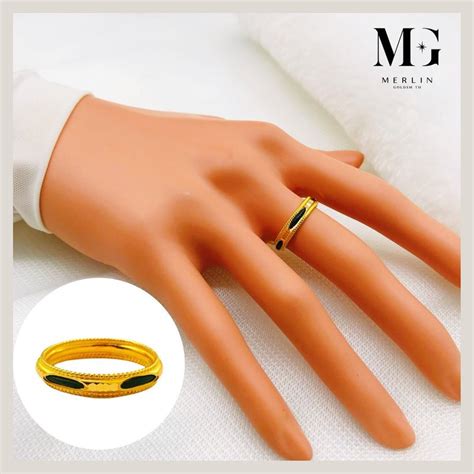 916 Gold Elephant Hair Ring (With SG AVA Permit) | Merlin Goldsmith