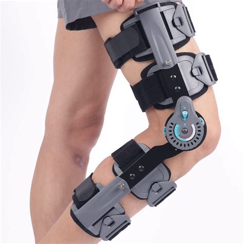 Komzer Hinged Knee Brace ROM Post OP Knee Immobilizer Leg Braces Orthopedic Patella Knee Brace ...