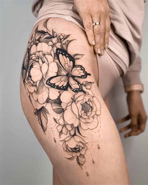 30 Awesome Butterfly Thigh Tattoo Ideas for Men & Women in 2023