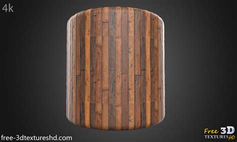 3D textures PBR free Download - Brown Wood plank floor seamless PBR Material 3d texture Free ...