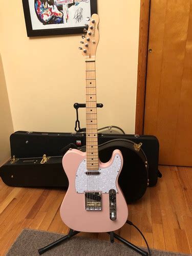 BarrettVintage Shell Pink Tele Style Guiar | Barrett Guitars