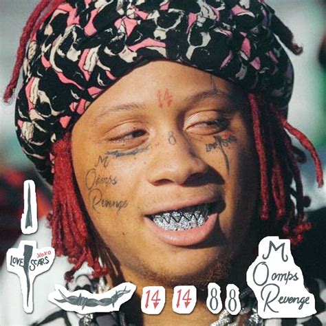 Trippie Red Temporary Tattoos Set Trippie Redd Face Tattoos | Etsy