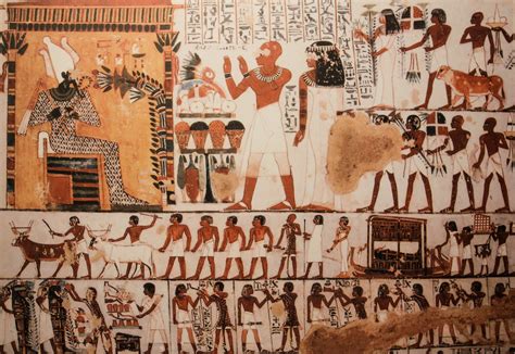 Free Images : wall, egypt, mural, collage, tomb, luxor, modern art ...