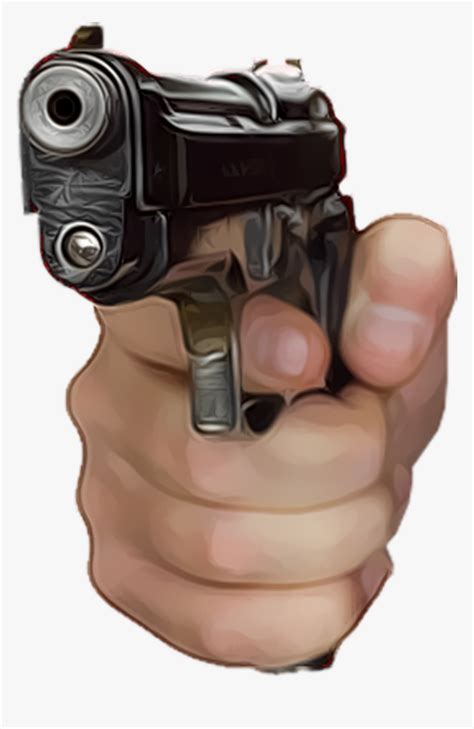 Hand Pointing Gun Meme Transparent Hand With Gun Png - Galuh Karnia458