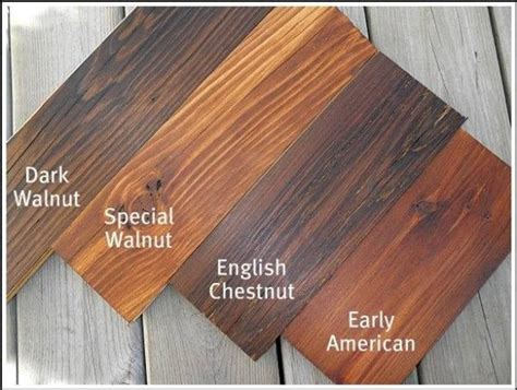 three different types of wood that are on the ground with text overlay reading dark walnut ...