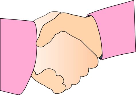 Business handshake clipart