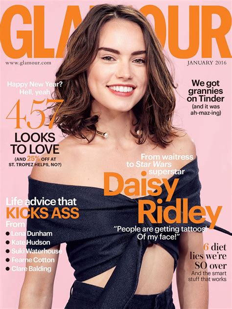 Daisy Ridley Glamour UK January 2016 Cover