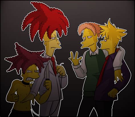 Sideshow Bob, Cecil, Bart, Jino by Matsuri1128 on DeviantArt