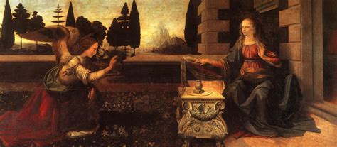 Annunciation - da Vinci Leonardo - WikiArt.org