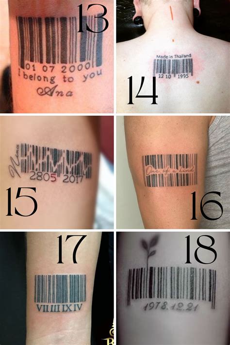 27 Cool Barcode Tattoo Ideas + Designs - Tattoo Glee