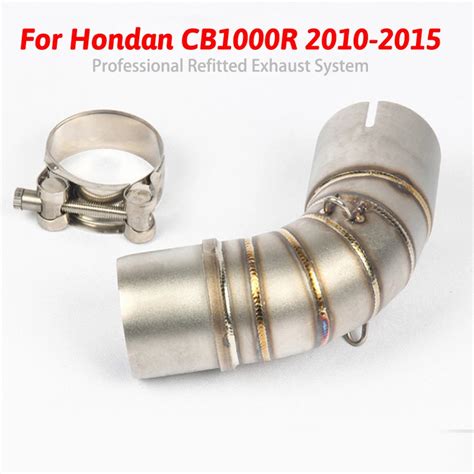 Motorcycle Exhaust Muffler 51mm Connect Mid Tube for Honda CB1000R Exhaust Middle Link Pipe 2008 ...