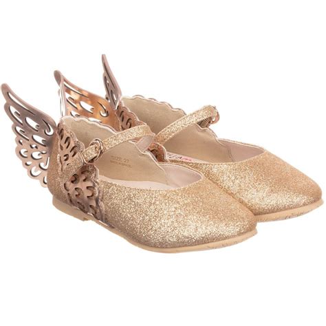 brand Girls Gold Glitter Shoes at Childrensalon.com | Gold glitter ...