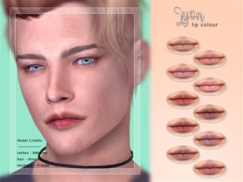 sims 4 cc // custom content male lips // Screaming Mustard's [ Lyon ] - Lip Colour | Lip colour ...