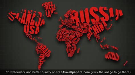 World Map Abstract 4K wallpaper | Typography wallpaper, World map ...