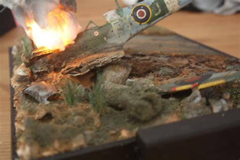 Spitfire Airplane crash diorama by SulacoGigabit on DeviantArt