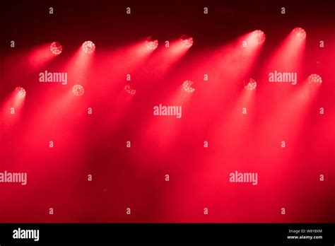 Red stage lights at music festival Stock Photo - Alamy