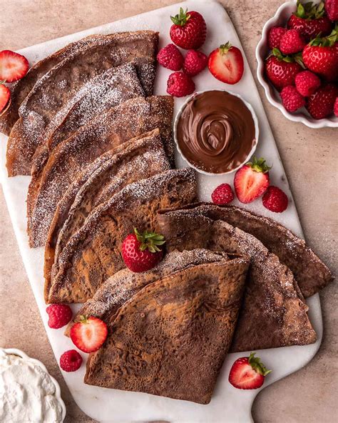 Chocolate Crepes - JoyFoodSunshine