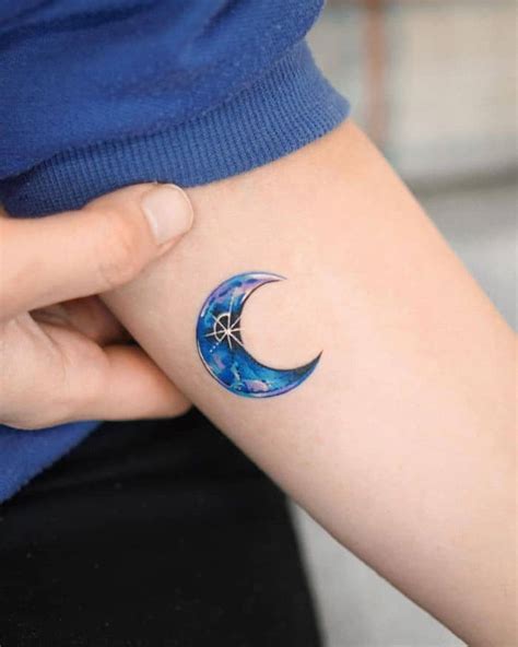 Blue Moon by Tattooist Eden - Tattoogrid.net