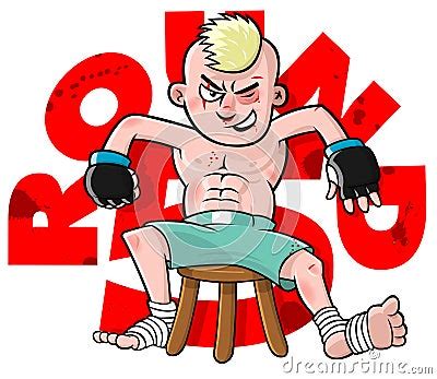 Cartoon MMA Fighter Stock Images - Image: 20756354