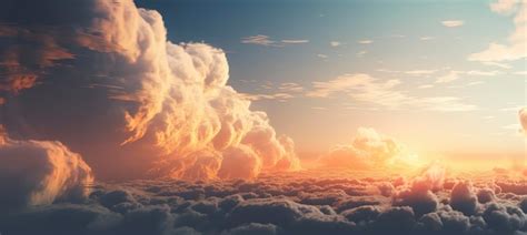 Premium Photo | Amazing sunset sky with clouds