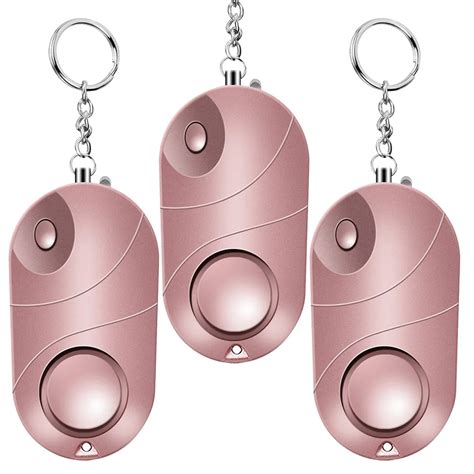 Personal Alarm Safe Sound Emergency Self Defense Security Alarm Keychain LED Flashlight for ...