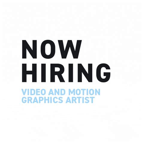 Motion Graphics Artist Job Description | Artist Staffing Agency