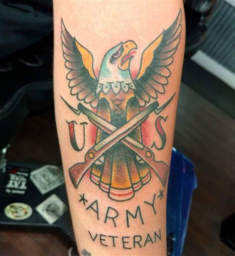 US Army Forearm Tattoo - Veteran Ink