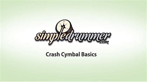 Best Crash Cymbal Lesson For Beginner Drummers | Drum Lesson