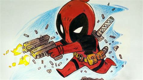 Chibi Deadpool Drawing at PaintingValley.com | Explore collection of Chibi Deadpool Drawing