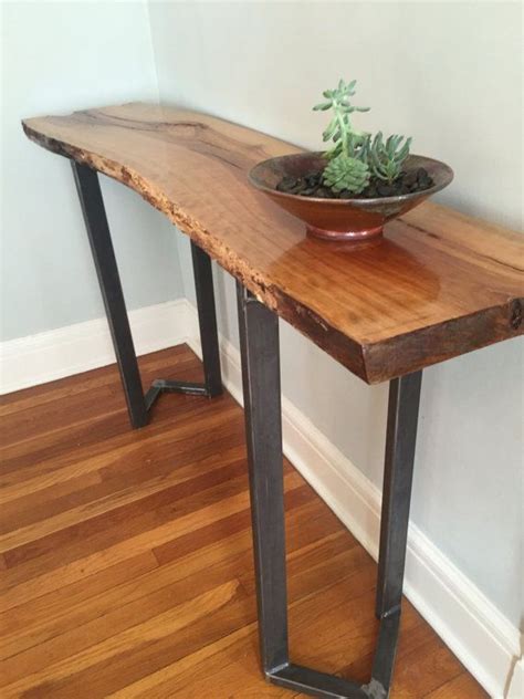 Live Edge Entryway Table Black Walnut Console — Stockton Heritage | ubicaciondepersonas.cdmx.gob.mx