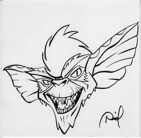 Items similar to Stripe (Gremlins) Original Inked Drawing on Etsy