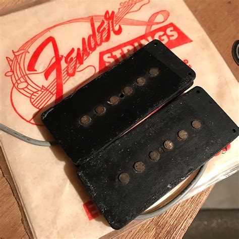 Fender Jazzmaster Pickups 1958-1964 Black Bottom | Reverb