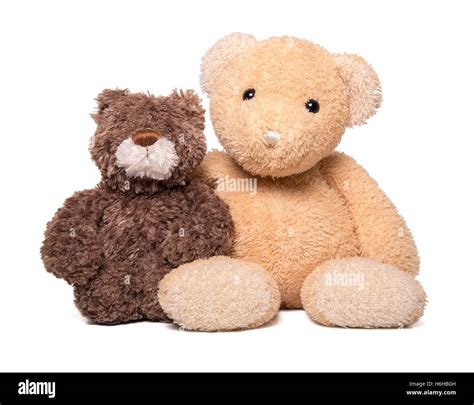 Two cute teddy bears holding Cut Out Stock Images & Pictures - Alamy