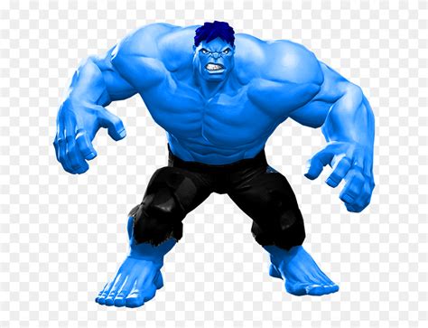 Transparent The Hulk Clipart Black And White - Blue Hulk Png (#5721735) - PinClipart