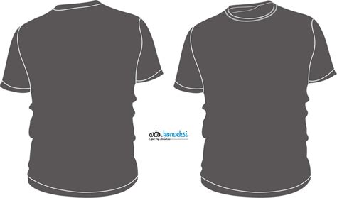 Kaos Polos Depan Belakang - 0856-333-0071 Konveksi & Bordir