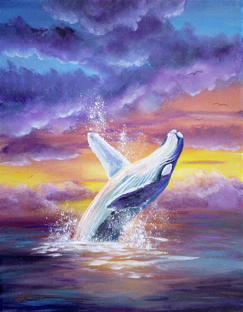 Humpback Whale Painting at PaintingValley.com | Explore collection of ...