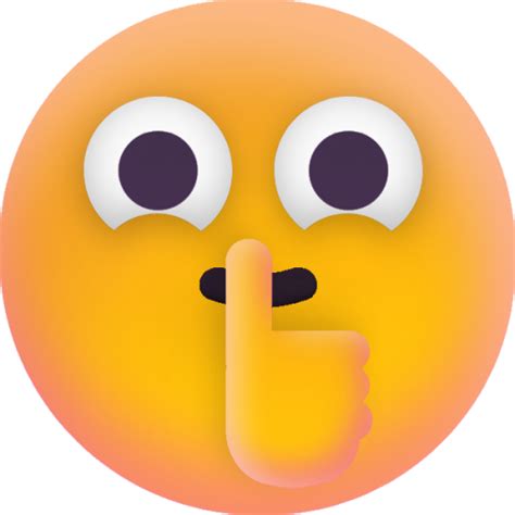 "Shushing Face" Emoji - Download for free – Iconduck