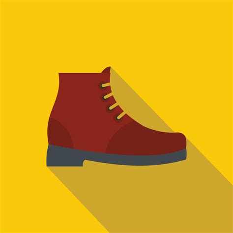 Hiking boots icon vector flat 14411471 Vector Art at Vecteezy