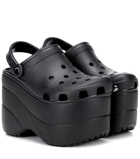 Balenciaga Platform Crocs in Black | Lyst