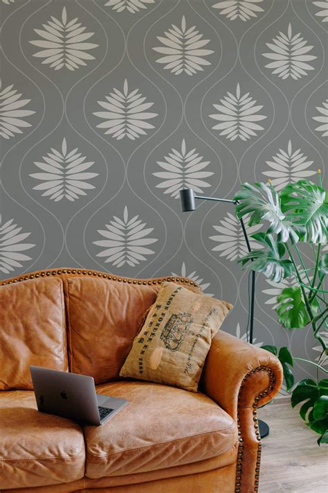 Art deco flower Wallpaper - Peel and Stick or Non-Pasted