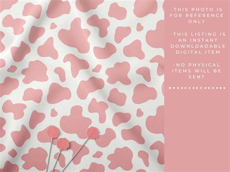 Pink Cow Print Pink Cow Seamless File Cow Seamless Pattern - Etsy