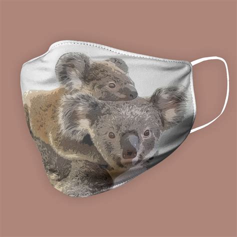 Koala Gifts Koala Mask Koala Face Mask Koala Print Koala | Etsy