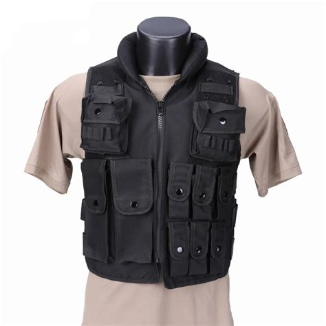 Police SWAT Tactical Vest Military Tactical Vest Army Hunting Molle Airsoft Vest Outdoor Body ...