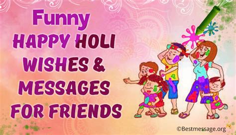 Funny Happy Holi Wishes Messages, Quotes For Friends